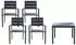 Home Deluxe VERANO MADERA Sitzgruppe mit Gartentisch & 4 Gartenstühlen (40176)