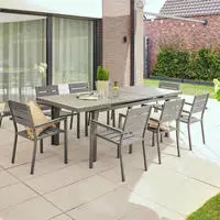 Garten-sitzgruppe Calido Madera Inklusive Ausziehbarer Gartentisch & 6 St&uuml;hlen Menge