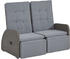 Konifera Vigo Gartenlounge Set 8 teilig Polyrattan graubraun (45981219)
