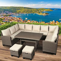 Brast Gartenm&ouml;bel Set Family Braun/cappuccino Bis Zu 11 Personen Inkl. Extra