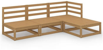 vidaXL 4-tlg. Garten-Lounge-Set honigbraun (3075487) vidaXL 4-tlg. Garten-Lounge-Set honigbraun (3075487)