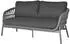 LC Home Bari Living Lounge Set 3 teilig inkl. Olefin Auflagen anthrazit (249821)