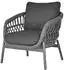 LC Home Bari Living Lounge Set 3 teilig inkl. Olefin Auflagen anthrazit (249821)