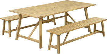 Garden Pleasure Sitzgruppe Sydney 3-teilig holz