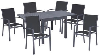 Garden Pleasure Sitzgruppe Elena 7-teilig grau