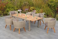 MERXX Garten-Essgruppe "Imperia" 7 Stk. tlg. inkl. Auflagen