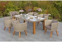 MERXX Garten-Essgruppe "Imperia" 7 Stk. tlg. inkl. Auflagen