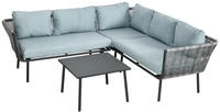 Outsunny 4 Tlg. Rattan Gartenm&ouml;bel-set, Sitzgarnitur Mit Kissen, Sitzgruppe...