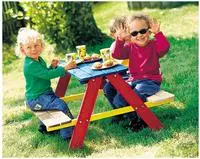 Pinolino Garten-Kindersitzgruppe "Nicki" Picknicktisch, BxHxT: 90x79x50 cm
