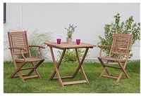 MERXX Garten-Essgruppe ""Cordoba"" Set, Ge&ouml;ltes Eukalyptusholz, 3 Stk. tlg....