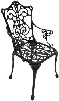 DEGAMO Bistroset Jugendstil 5-teilig Aluguss grau antik