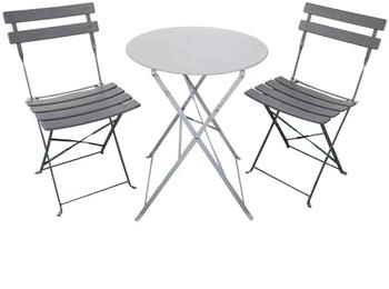 HTI-Living Bistroset 3-teilig Cavo Grau