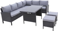 KONIFERA Gartenlounge-Set "Manhatten, Gartenm&ouml;bel Set" Set, Ecklounge, Tisch