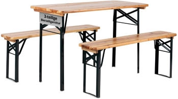 Stagecaptain Hirschgarten Bierzeltgarnitur 117 cm natur