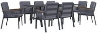 KONIFERA Garten-Essgruppe "Diningset "Edessa"" Set, 8 Sessel, Tisch 97x220x74cm,