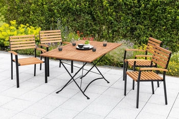 Merxx Schlossgarten Set 5-tlg. Klappausziehtisch