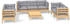 vidaXL 8-tlg. Garten-Lounge-Set mit Grauen Kissen Kiefer Massivholz [ : ] (3096261)