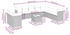 vidaXL Gartenlounge-Set, 11-tlg. Garten-Sofagarnitur mit Kissen Schwarz Poly Rattan (3249704)