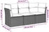 vidaXL Gartenlounge-Set, 3-tlg. Garten-Sofagarnitur mit Kissen Schwarz Poly Rattan (3217205)