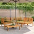 vidaXL 4-tlg. Garten-Sofagarnitur aus Paletten Massivholz Akazie (3209429)