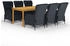 vidaXL 7-tlg Garten-Essgruppe Dunkelgrau Modell 5 (3067932)