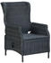 vidaXL 7-tlg Garten-Essgruppe Dunkelgrau Modell 5 (3067932)