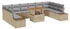 vidaXL Garten-Sofaset Set von 11 Grau Rattan Outdoor-Essbereich (3350014)