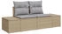 vidaXL Garten-Sofaset Set von 11 Grau Rattan Outdoor-Essbereich (3350014)