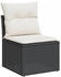 vidaXL Gartenlounge-Set, 5-tlg. Garten-Sofagarnitur mit Kissen Beige Poly Rattan (3227641)