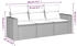 vidaXL 4-tlg. Garten-Sofagarnitur mit Kissen Beige Poly Rattan (3251006)