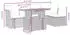 vidaXL Gartenlounge-Set 6-tlg. Garten-Sofagarnitur mit Kissen Schwarz Poly Rattan Schwarz (3275464)