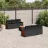 vidaXL 7-tlg. Garten-Sofagarnitur mit Kissen Grau Poly Rattan (3227474)