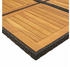 vidaXL 9-tlg. Garten-Essgruppe mit Kissen Schwarz Poly Rattan (3211467)