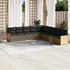 vidaXL Gartenlounge-Set 10-tlg. Garten-Sofagarnitur mit Kissen Grau Poly Rattan (3260149)