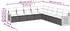 vidaXL Gartenlounge-Set 10-tlg. Garten-Sofagarnitur mit Kissen Grau Poly Rattan (3260149)