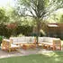 vidaXL 8-tlg. Gartensofa-Set mit Kissen Holz Akazie & Seil (3278845)