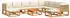 vidaXL 8-tlg. Gartensofa-Set mit Kissen Holz Akazie & Seil (3278845)