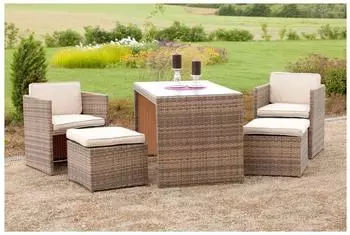 Merxx Merano Sitzgruppe 5-tlg. savannagrau (28318-228)