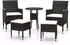 vidaXL 5-tlg. Garten-Lounge-Set Poly Rattan Schwarz (3058474)