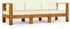 vidaXL 7-tlg. Garten-Lounge-Set mit Dunkelgrauen Auflagen Akazienholz (3057953)