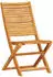 vidaXL Klapp Bistro Set 3 pcs Braun Massivholz Akazie (3375698)
