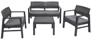 ProGarden Kilimanjaro 4 pz. anthracite with cushions