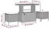 vidaXL Garten-Sofa-Set 9-teilig mit Kissen, Poly-Rattan/Akazie, Beige (3362157)