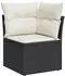 vidaXL Garten-Sofagarnitur 9-tlg. mit Kissen Poly Rattan Grau (3226172)