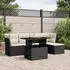 vidaXL Garten-Sofagarnitur 6-tlg. mit Kissen Poly Rattan Grau (3266550)