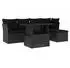 vidaXL Garten-Sofagarnitur 6-tlg. mit Kissen Poly Rattan Grau (3266550)