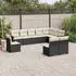 vidaXL Garten-Sofagarnitur 11-tlg. mit Kissen Poly Rattan Grau (3226081)