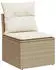 vidaXL Garten-Sofagarnitur 12-tlg. mit Kissen Poly Rattan Grau (3226578)