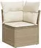 vidaXL Garten-Sofagarnitur 12-tlg. mit Kissen Poly Rattan Grau (3226578)