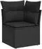vidaXL Garten-Sofagarnitur 5-tlg. mit Kissen Hellgrau Poly Rattan (3222551)